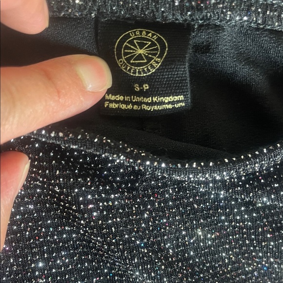 Urban outfitters Y2K  Black Glitter Mini Skirt - Picture 4 of 6